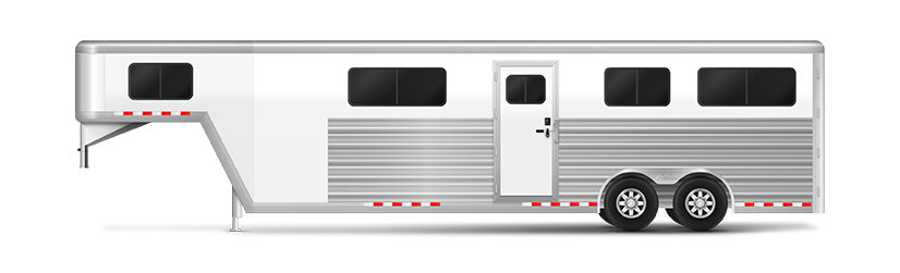 A Norstar NS4H-HG straight load gooseneck trailer